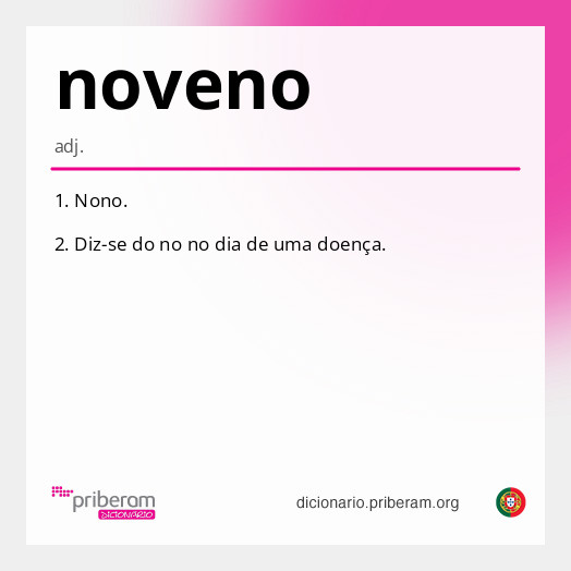 Significado de noveno
