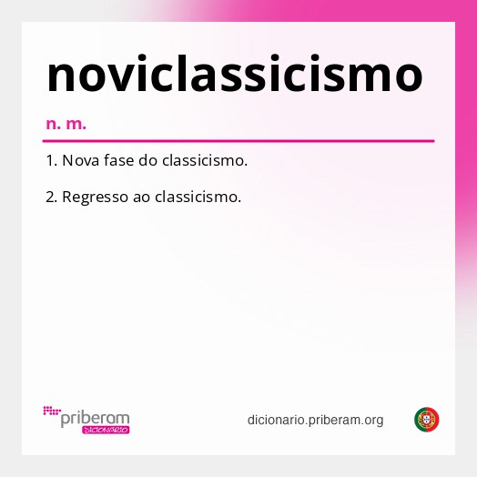 Significado de noviclassicismo