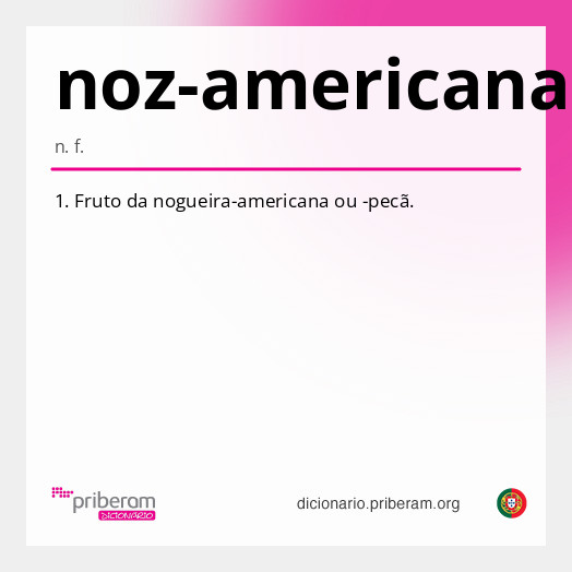 Significado de noz-americana