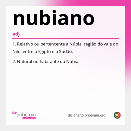 Significado de nubiano