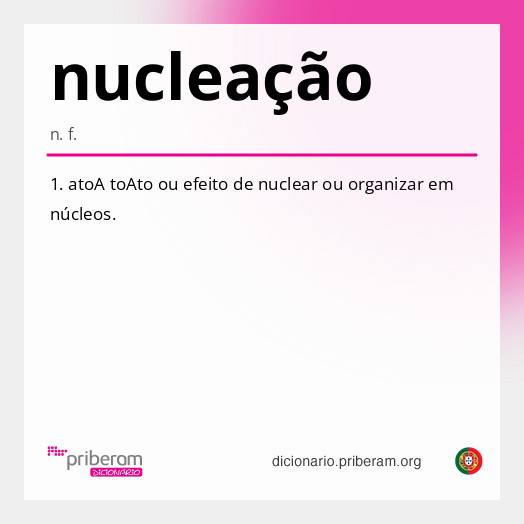 Significado de nucleação