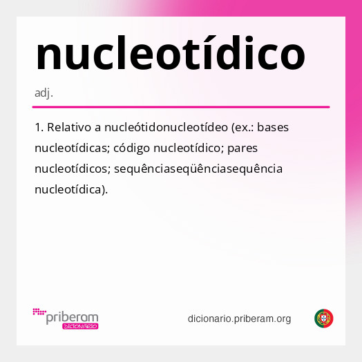 Significado de nucleotídico