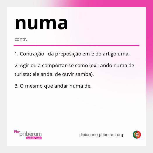 Significado de numa