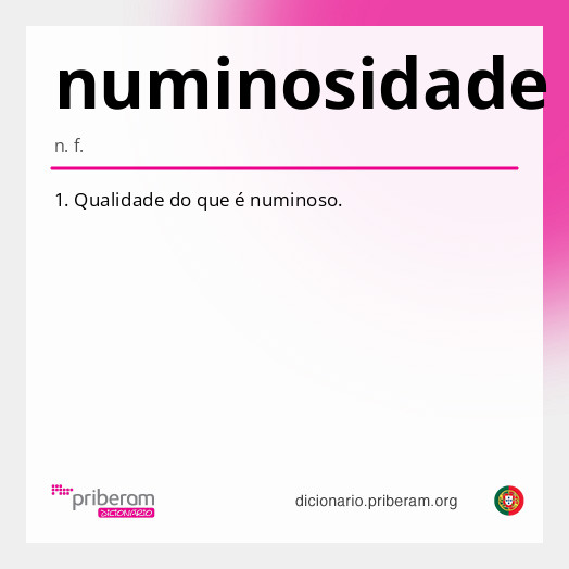Significado de numinosidade