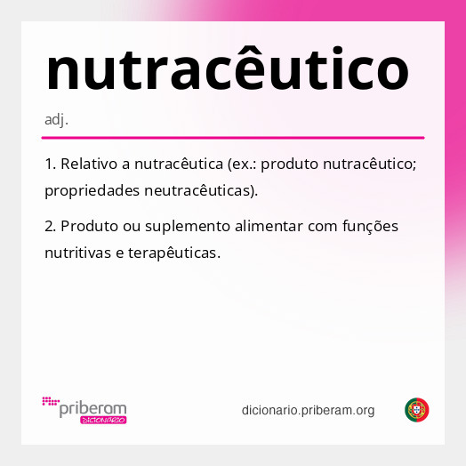 Significado de nutracêutico