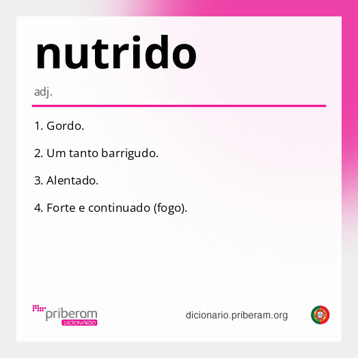 Significado de nutrido