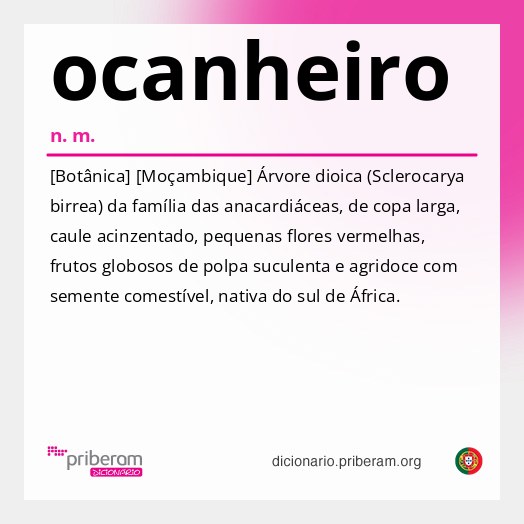 Significado de ocanheiro