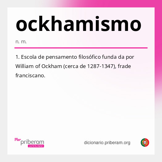 Significado de ockhamismo
