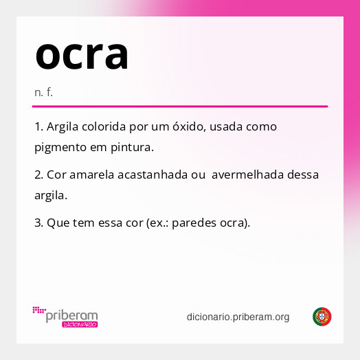 Significado de ocra