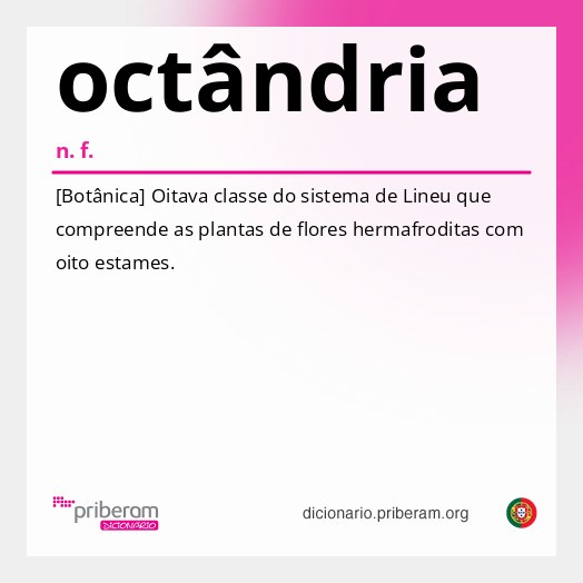 Significado de octândria