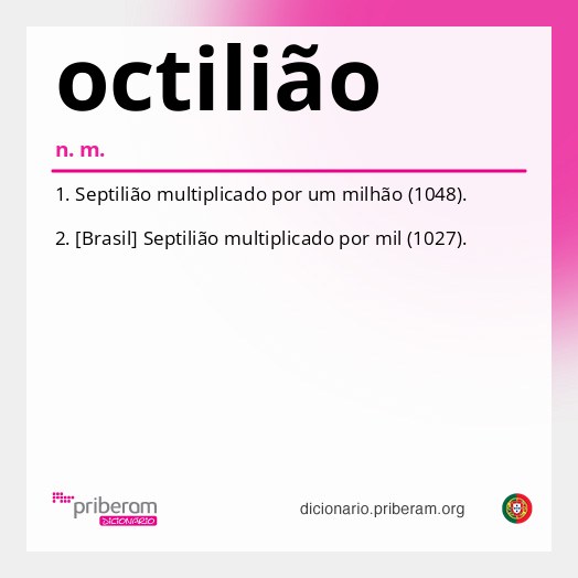 Significado de octilião