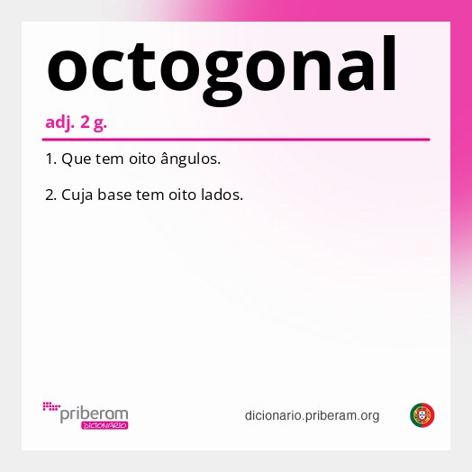 Significado de octogonal