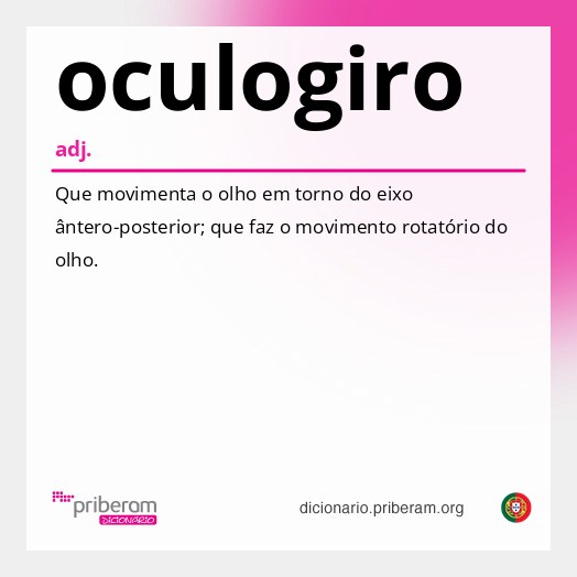 Significado de oculogiro