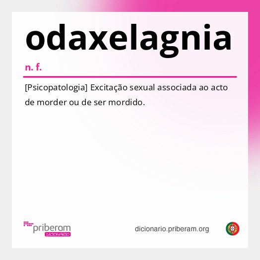 Significado de odaxelagnia