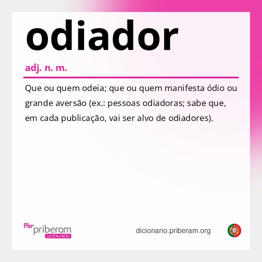 Significado de odiador