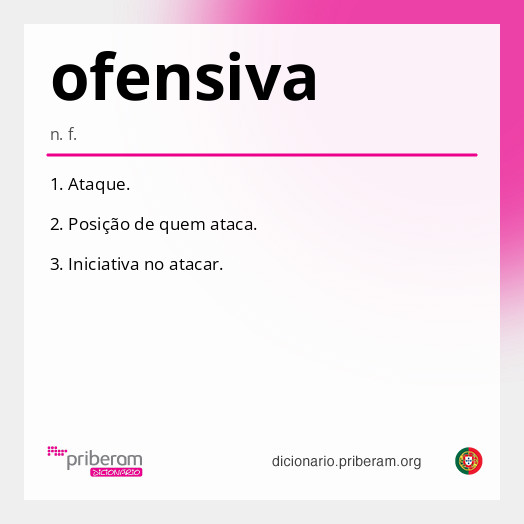 Significado de ofensiva