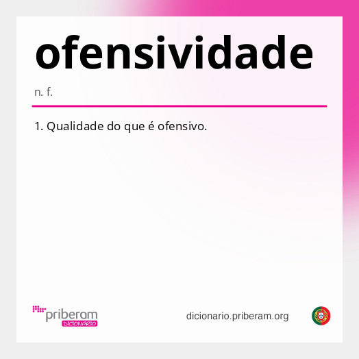 Significado de ofensividade