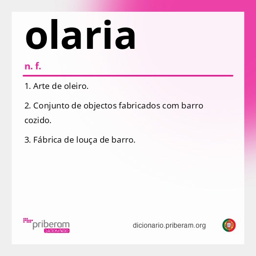 Significado de olaria