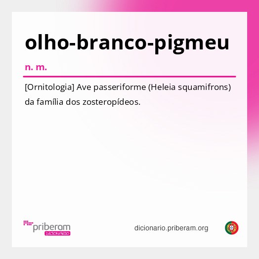 Significado de olho-branco-pigmeu