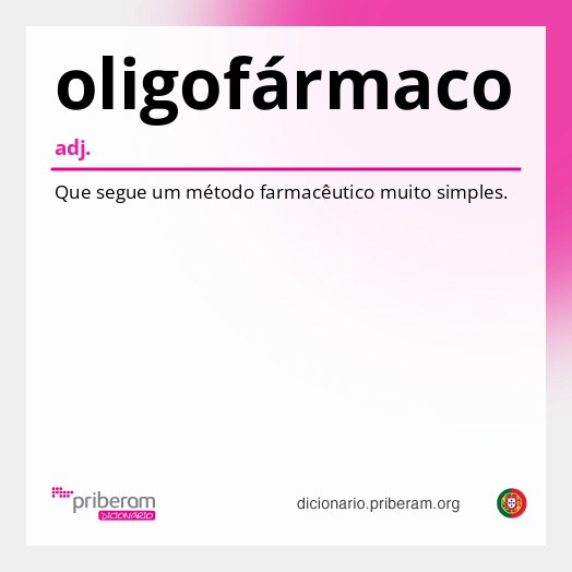 Significado de oligofármaco