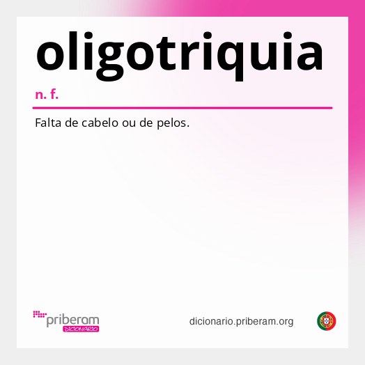 Significado de oligotriquia