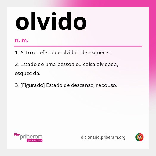 Significado de olvido