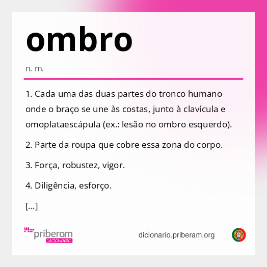 Significado de ombro