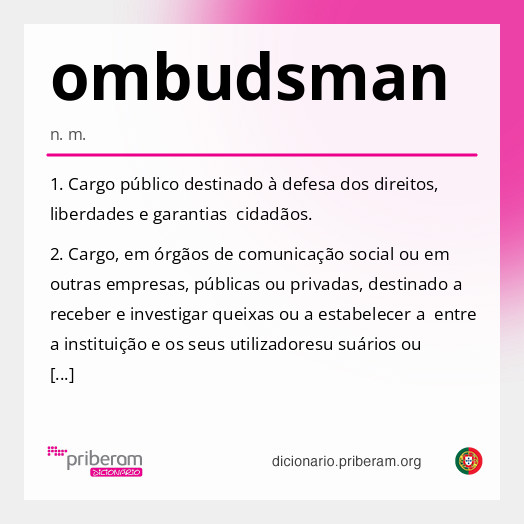 Significado de ombudsman