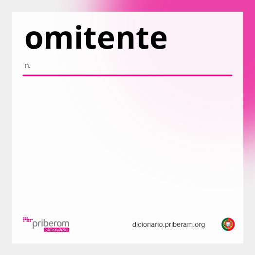 Significado de omitente