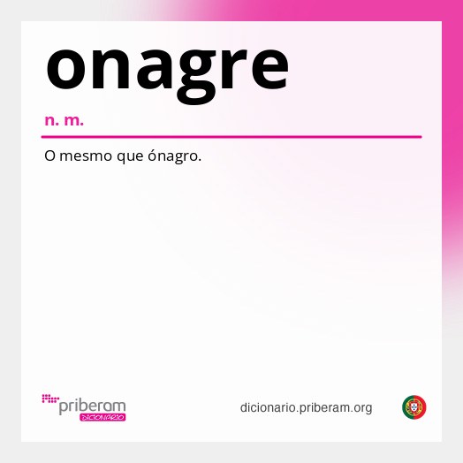 Significado de onagre