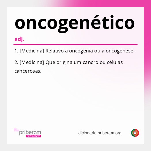 Significado de oncogenético