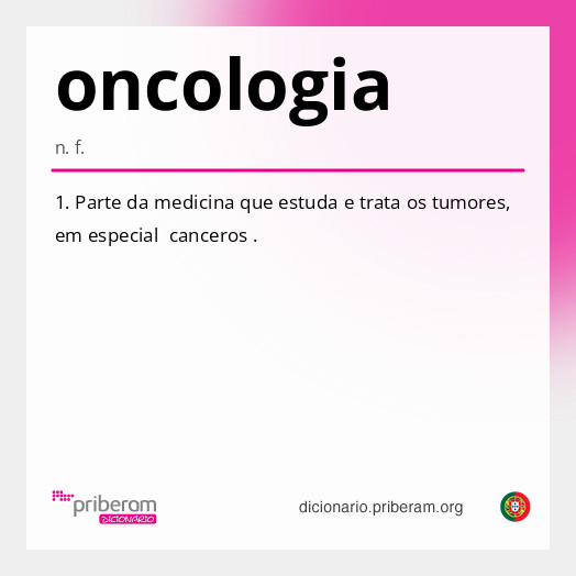 Significado de oncologia