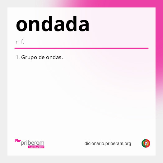 Significado de ondada