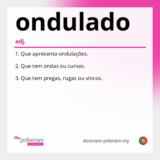 Significado de ondulado