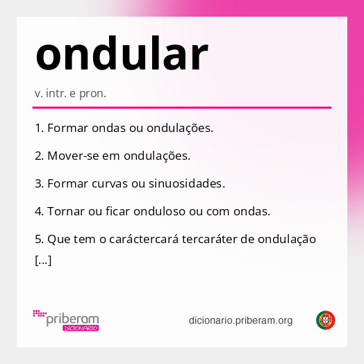 Significado de ondular