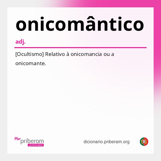 Significado de onicomântico