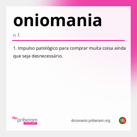 Significado de oniomania