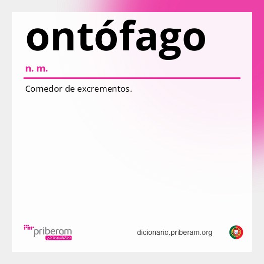 Significado de ontófago