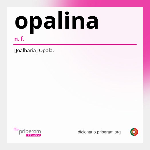 Significado de opalina