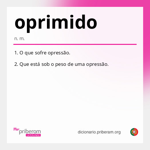 Significado de oprimido