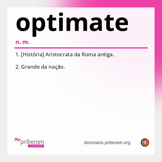 Significado de optimate