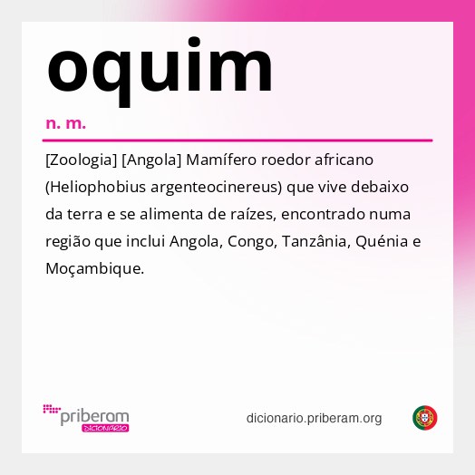 Significado de oquim