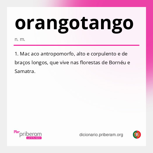 Significado de orangotango