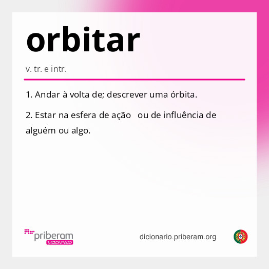Significado de orbitar