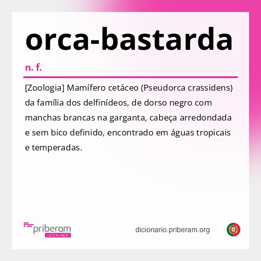 Significado de orca-bastarda