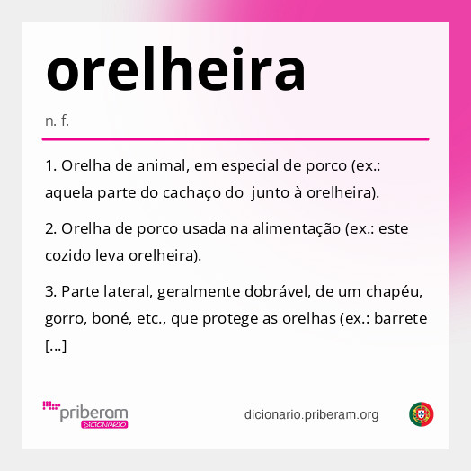 Significado de orelheira