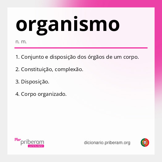 Significado de organismo