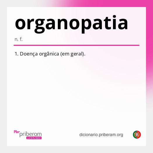 Significado de organopatia