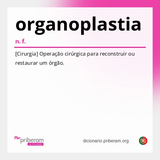 Significado de organoplastia