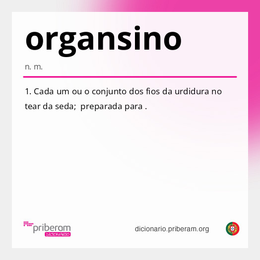 Significado de organsino